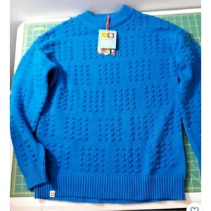 Women's Blue Textured Sweater - LEGO Collection x Target